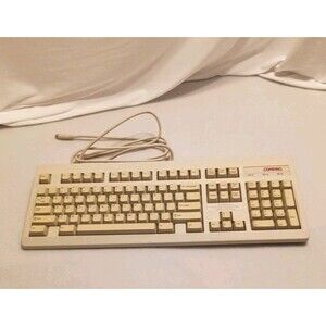 COMPAQ Keyboard RT101 120375-001B Vintage Mechanical Keyboard Wired Clacky Keys